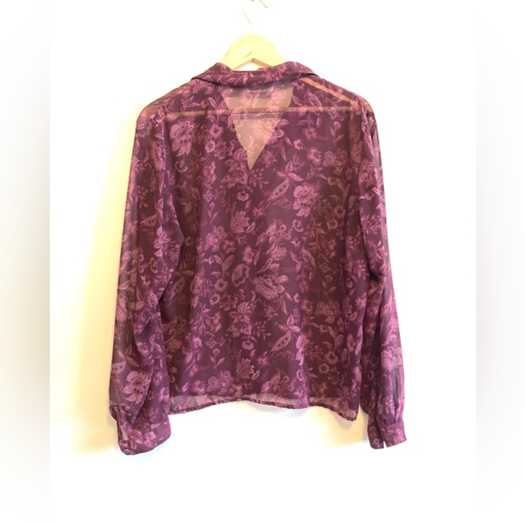 VTG Floral Button-up Blouse - Picture 5 of 7